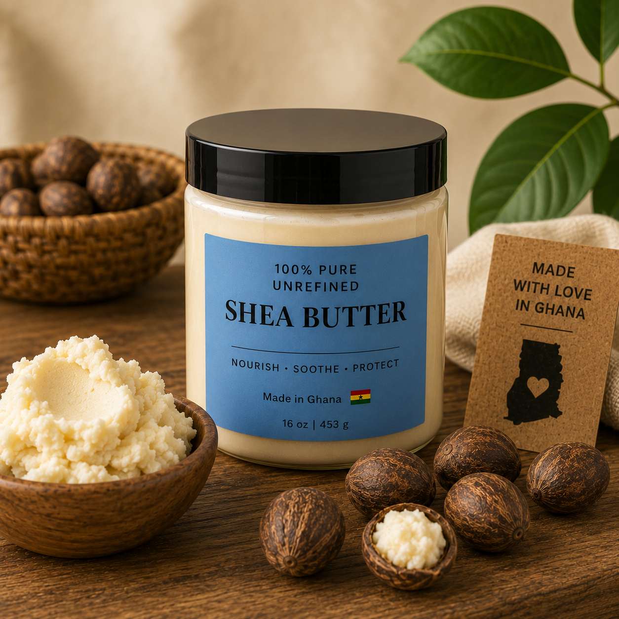 100% Pure Unrefined Shea Butter